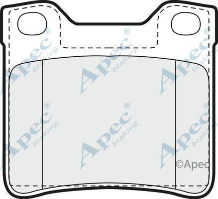 APEC BRAKING Комплект тормозных колодок, дисковый тормоз PAD906